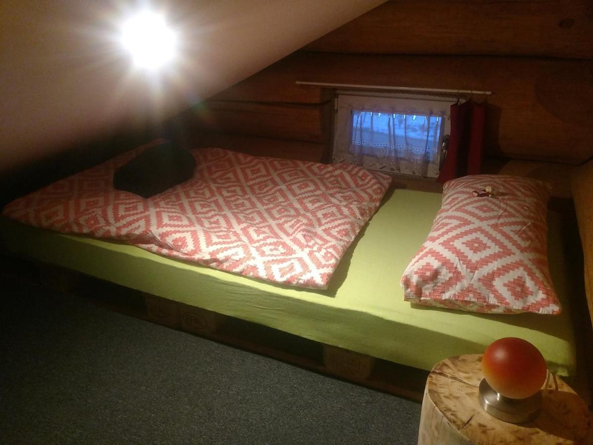 Ferienwohnungen Blockhaus - Zwergenhaeusl Grünau im Almtal エクステリア 写真